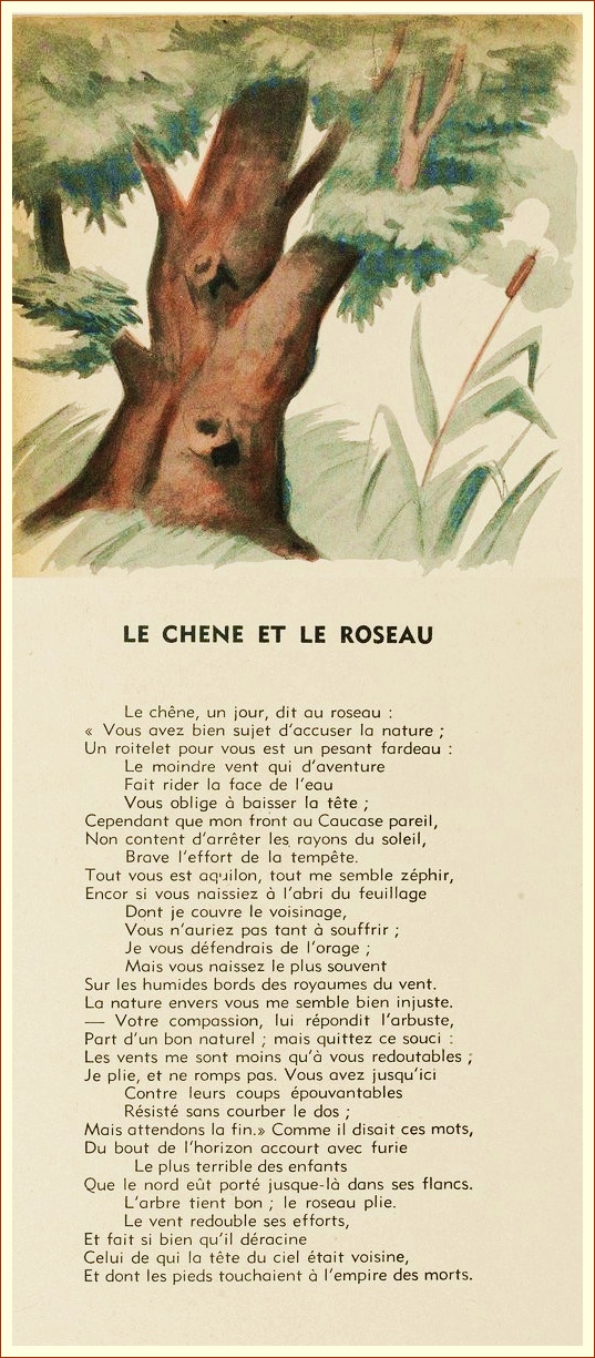 Le Chene Et Le Roseau A La Francaise